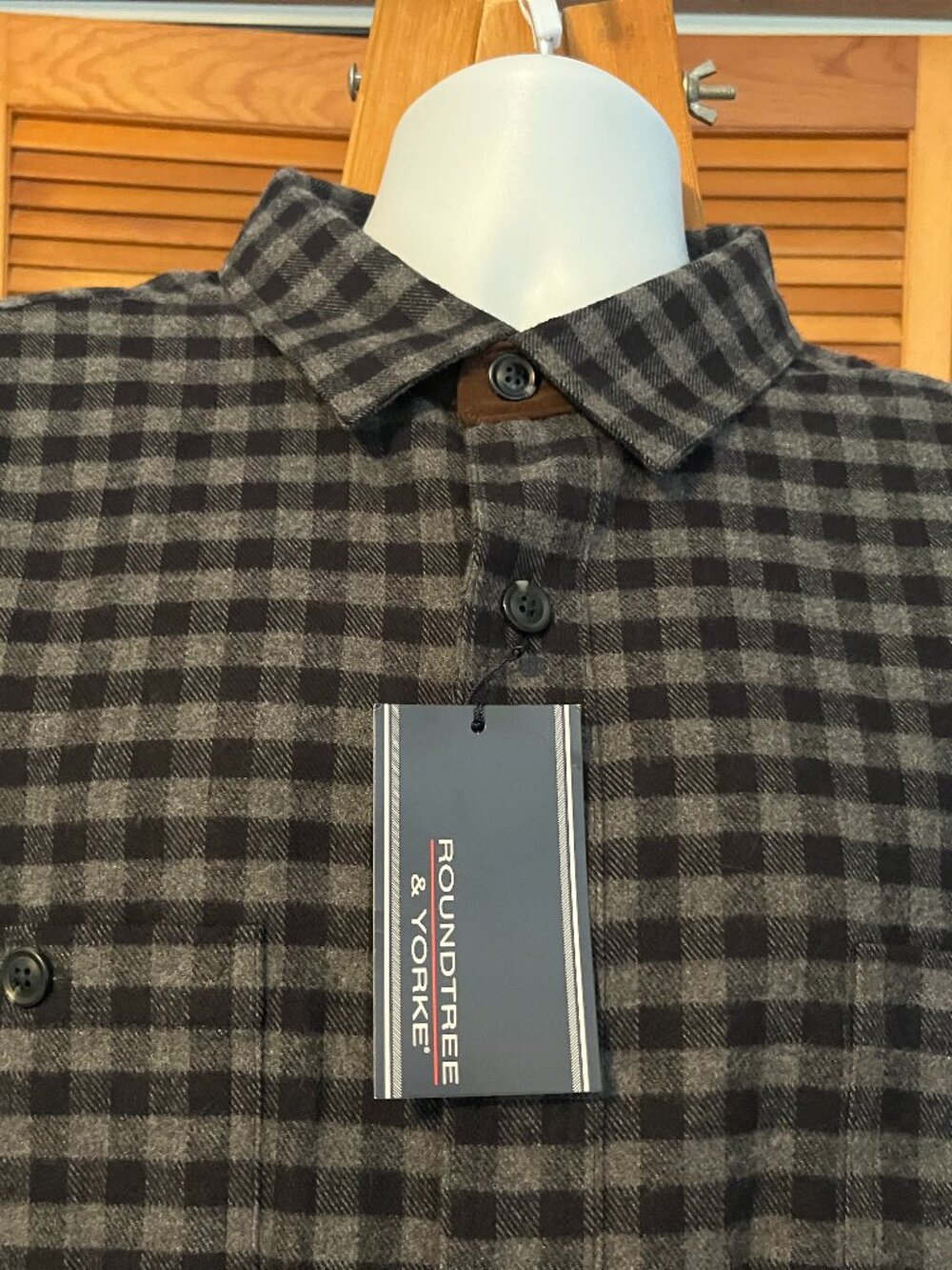 NWT ROUNDTREE & YORKE SZ XXL LONG SLEEVE HEAVY SOFT COTTON FLANNEL SHIRT